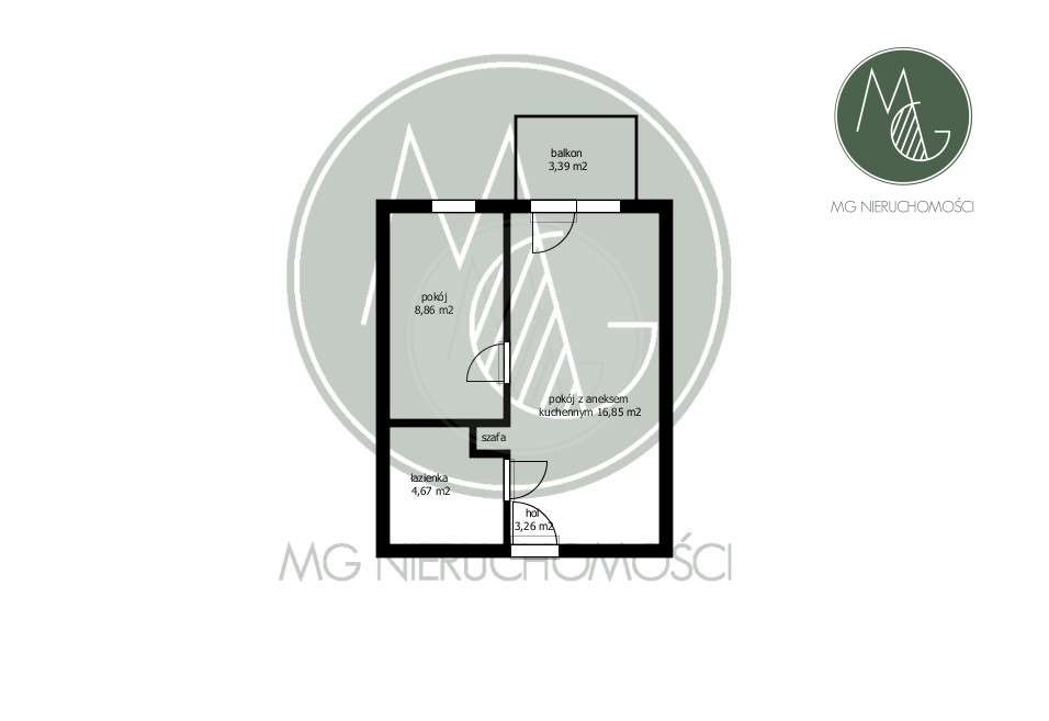 Super 2 pokoje, widok na zieleń, balkon, parking-9