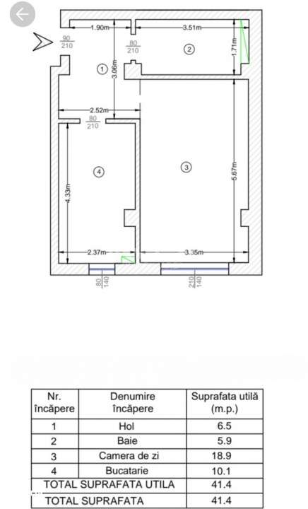 COMISION 0%! 1 CAMERA DECOMANDAT BLOC NOU-6