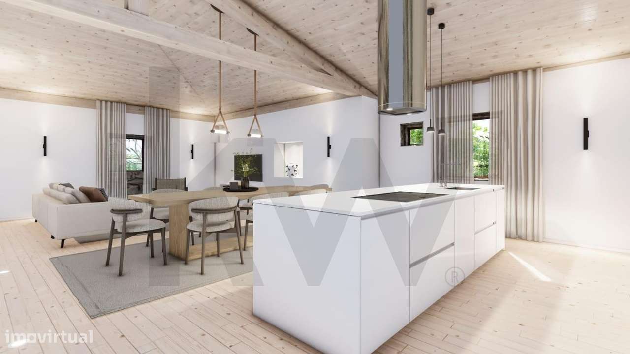 Moradia Individual T3 em Pedra com Piscina em Fornelos Ponte de Lima - Grande imagem: 2/10