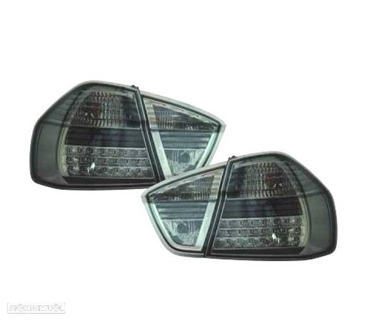 FAROLINS TRASEIROS LED PARA BMW E90 05-08 ESCURECIDOS - 1