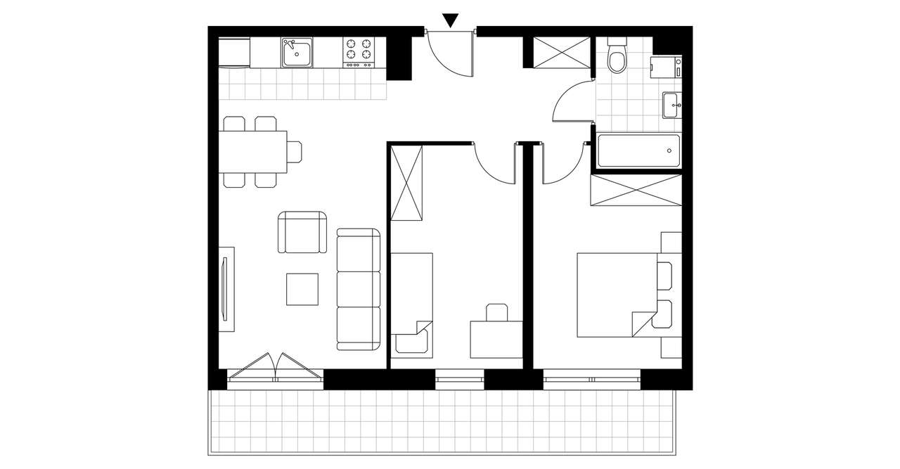 3-pokojowe mieszkanie 52m2 + balkon Bez Prowizji - Pełny obrazek: 3/8