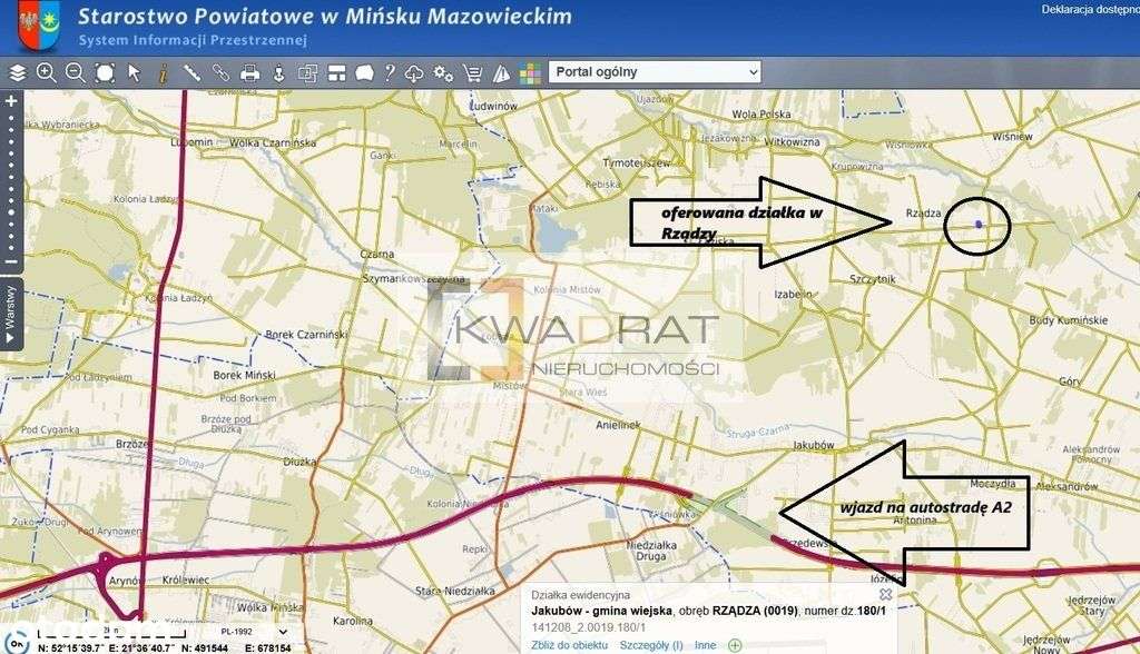 działka z Wz Rządza gmina Jakubów - Pełny obrazek: 5/5