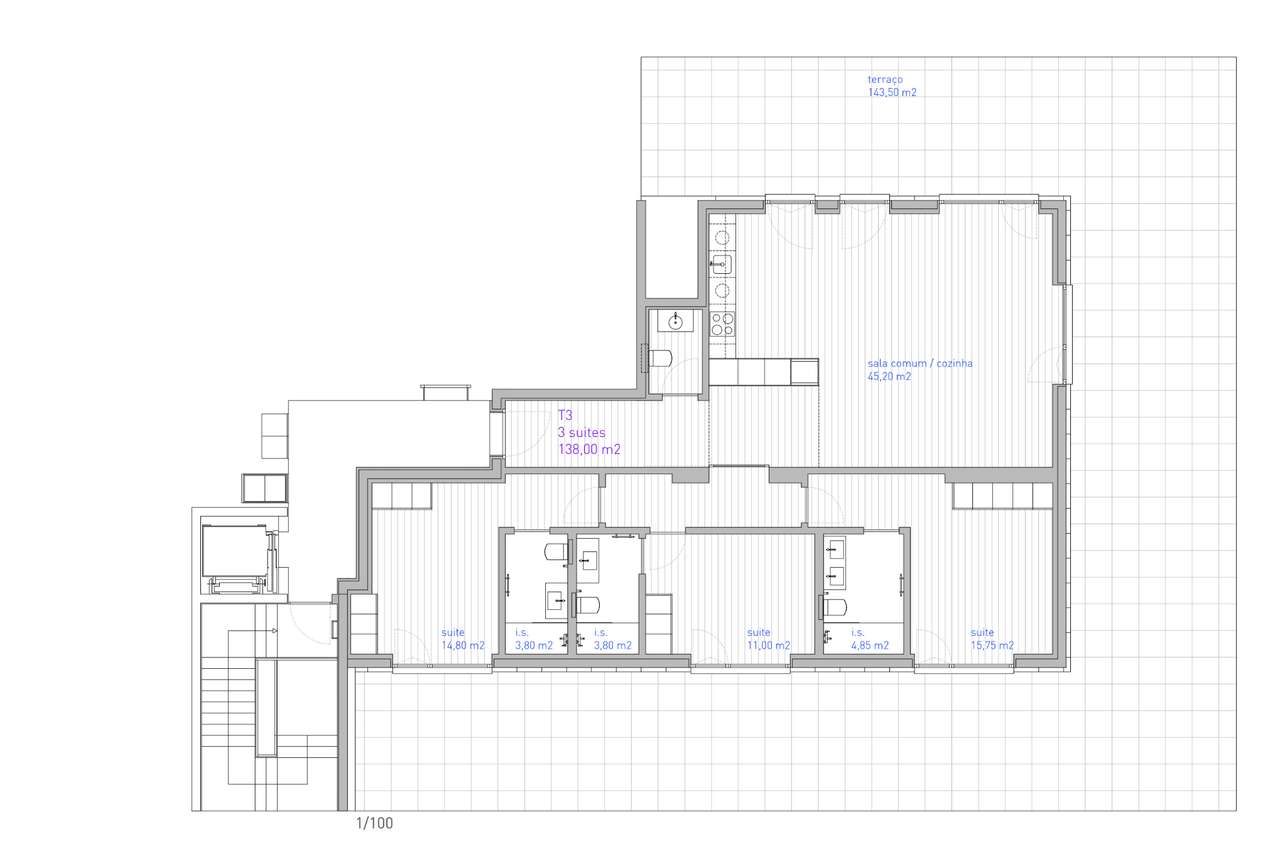 Penthouse T3 Arcozelo NOVO Com Terraço e 3 Frentes ao Intermaché-14