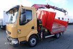 Renault MIDLUM 190 DXI / 4X2 / 2 STRONNA WYWROTKA / HYDROBURTA / + HDS FASSI F 80 / MANUAL / EURO 5 - 7