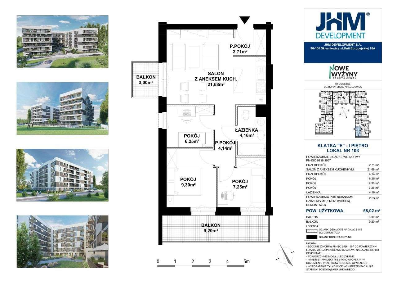 Nowe Wyżyny | apartament E103 - Pełny obrazek: 4/9