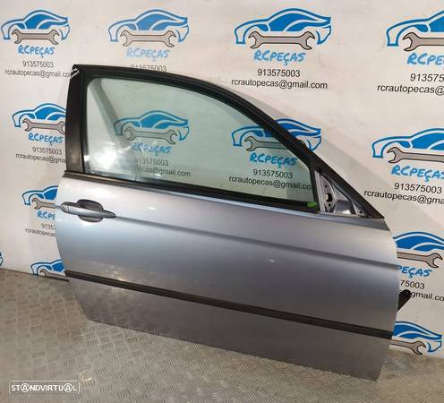 PORTA FRENTE FRONTAL DIREITA BMW E46 COMPACT COMPLETA FECHO ELEVADOR MOTOR PUXADOR VIDRO41517016240 - 1