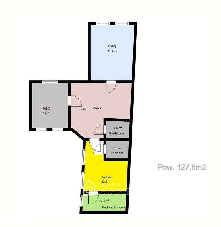 Przestronne mieszkanie 3-pok -centrum z parkingiem-3