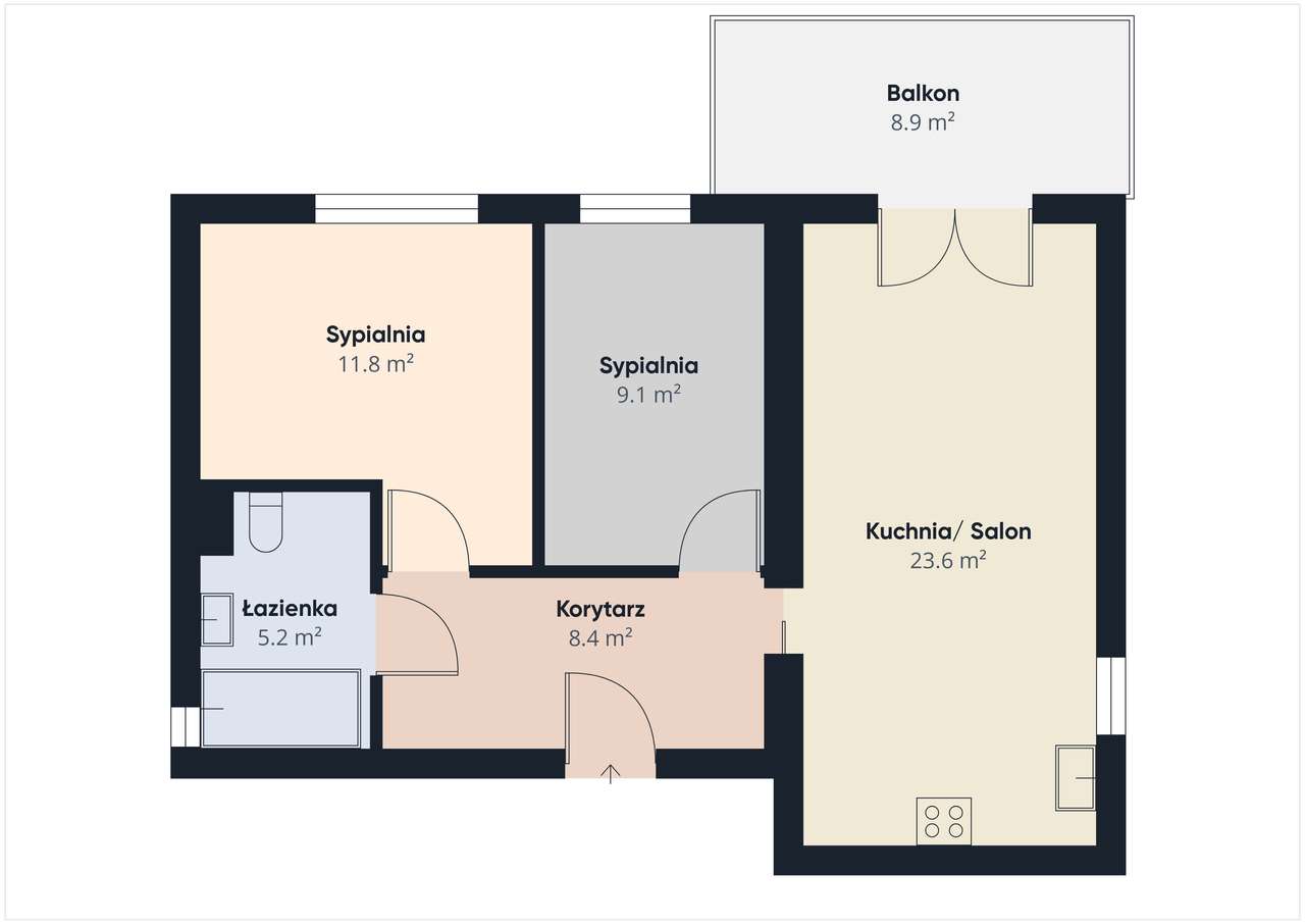 3-pokojowe mieszkanie na rodzinnym osiedlu - nowe budownictwo!-16