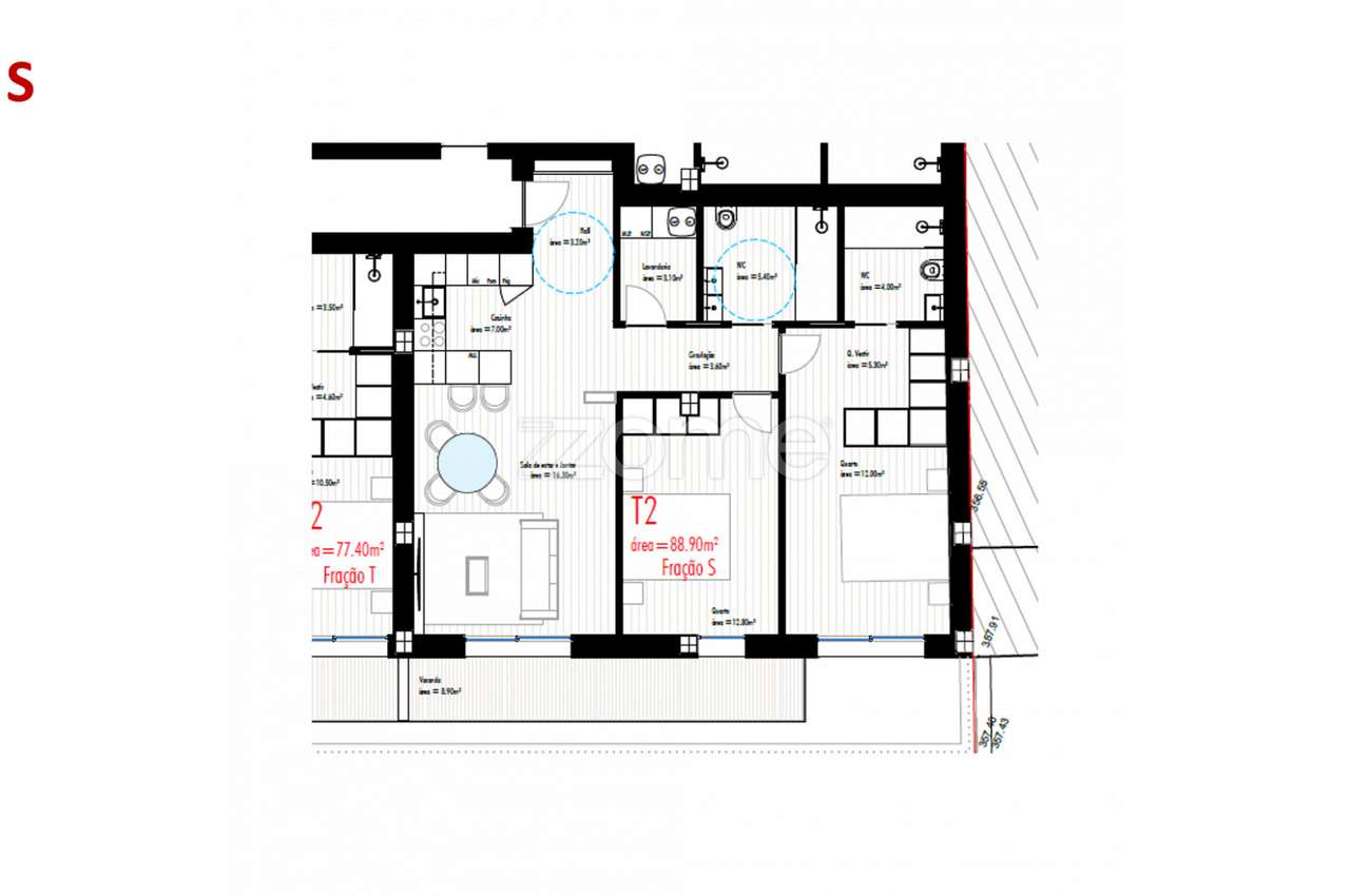 Apartamento T2 c/ Varanda, Freamunde, Paços de Ferreira (Fração S) - Grande imagem: 1/17