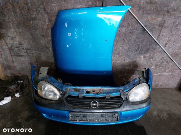 KOMPLETNY PRZÓD OPEL CORSA B Z291 MASKA ZDERZAK LAMPY - 1