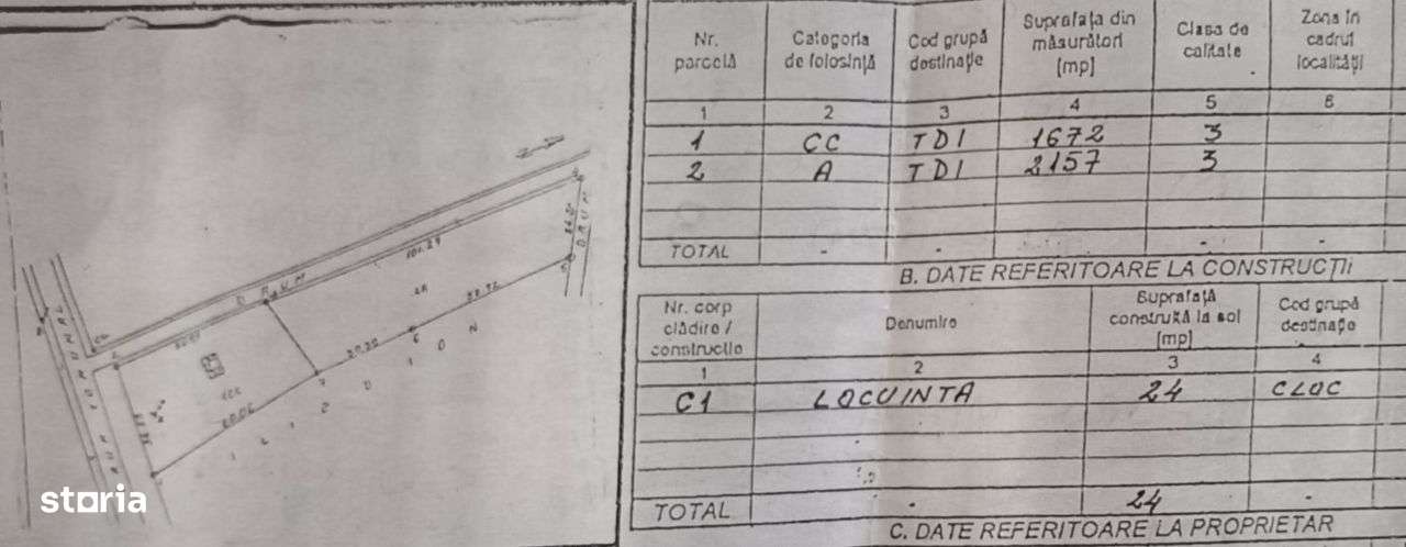 Teren 3829mp, intravilan, com Rociu, utilitati - Imagine principală: 4/4