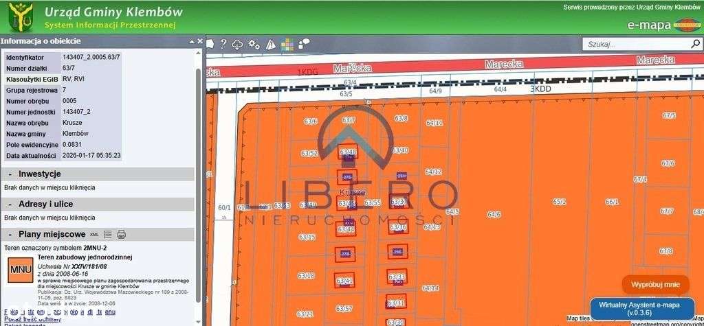 Działka budowlana, kwadrat, media, Pkp Tłuszcz-3