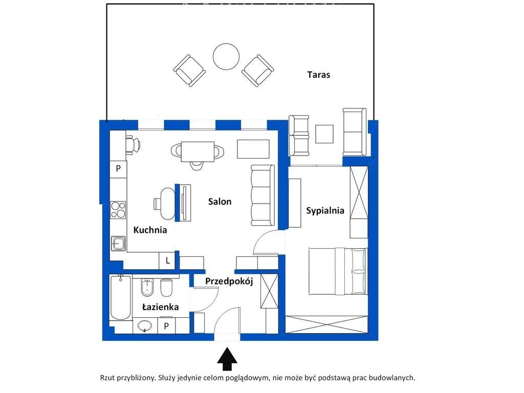 2 pok. mieszkanie z tarasem, komórką i m.p.-15