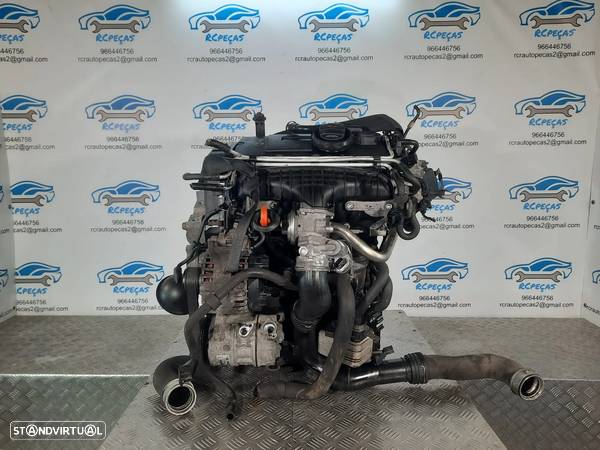 MOTOR COMPLETO 2.0 TDI 16V 140CV BKD VW VOLKSWAGEN TOURAN GOLF JETTA SKODA OCTAVIA SEAT LEON TOLEDO ALTEA AUDI A3 MOTOR ARRANQUE ALTERNADOR BIMASSA COMPRESSOR EMBRAIAGEM BOMBA DIRECAO INJETORES - 3