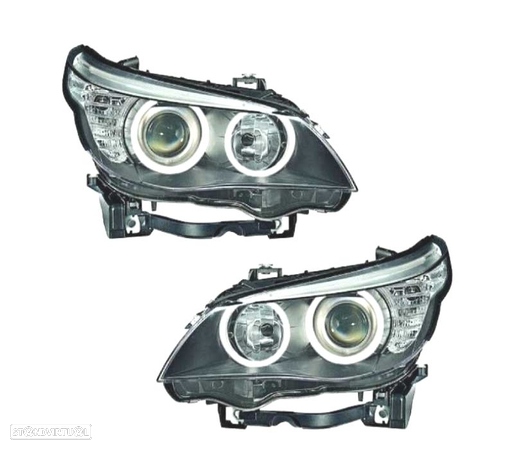 FARÓIS OPTICAS PARA BMW SERIE 5 E60 BERLINA E E61 TOURING 07-09 - 1