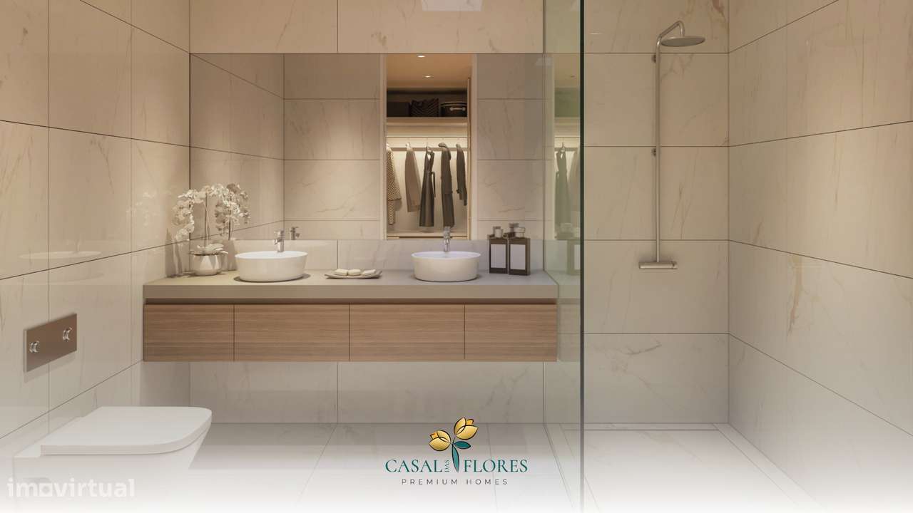 CASAL DAS FLORES: Moradia Premium com Jardim Privado – A partir de-5