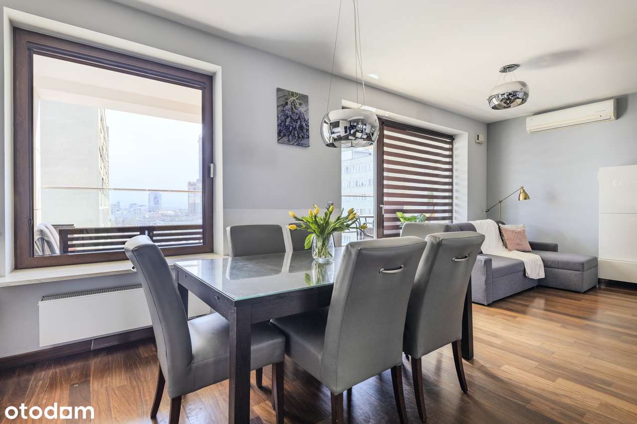 Apartament w Śródmieściu z widokiem na panoramę miasta, 96 mkw, garaż - Więcej