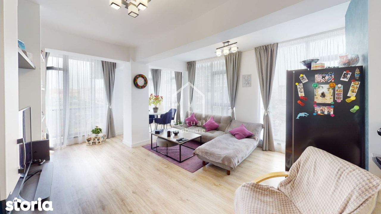 Apartament cu 2 camere + balcon, 60 mp utili | zona Doamna Stanca.