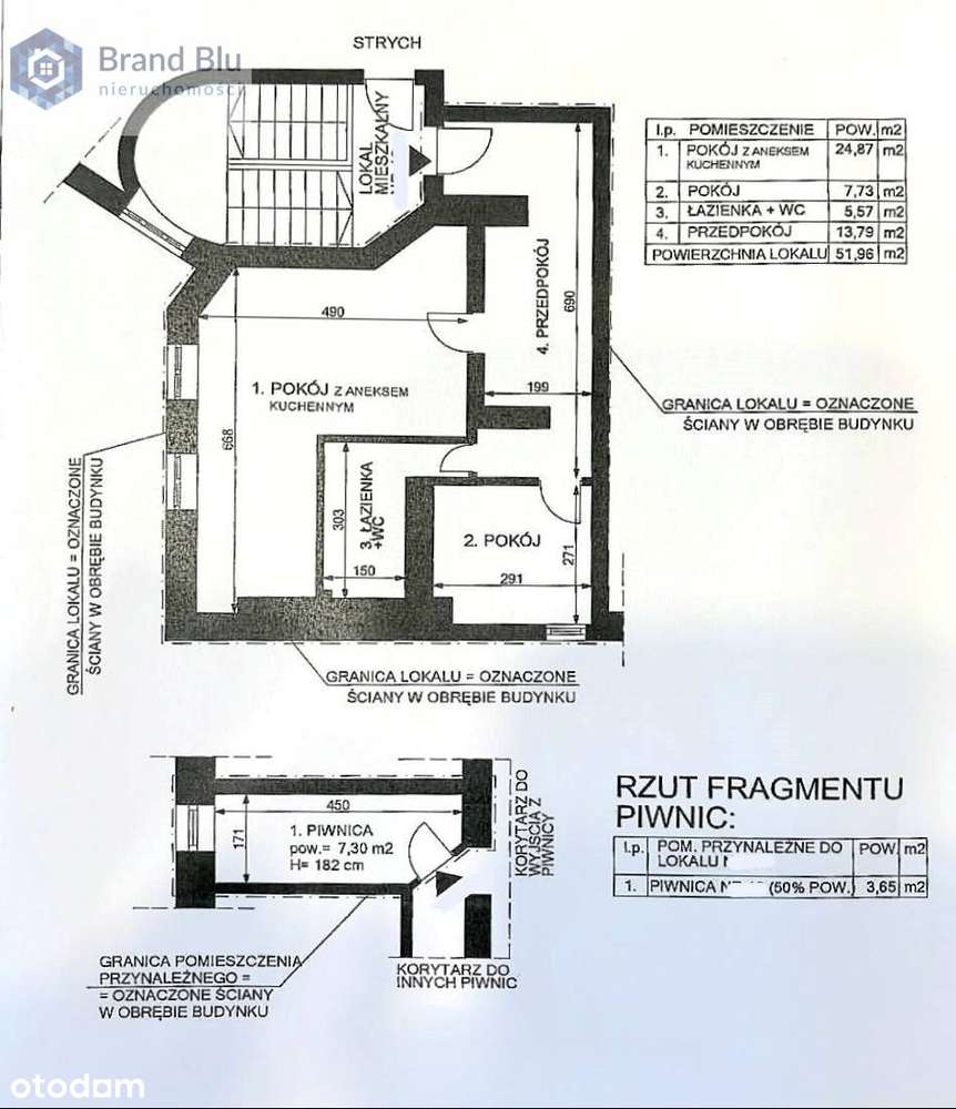 Mieszkanie 2 pokoje 52m2 ul. Pobożnego Nadodrze W-5