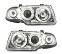 FARÓIS FRONTAIS ANGEL EYES PARA OPEL ASTRA F. 94-98 FUNDO CROMADO H1-H1 - 1