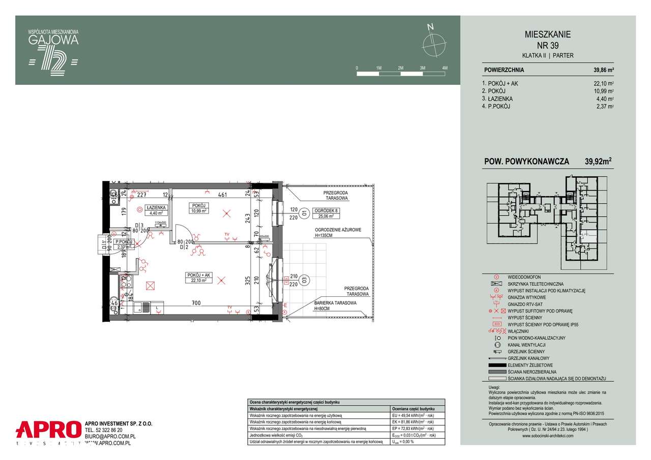 Gajowa 72 | mieszkanie 2-pok. | M-00-39 - Pełny obrazek: 2/6