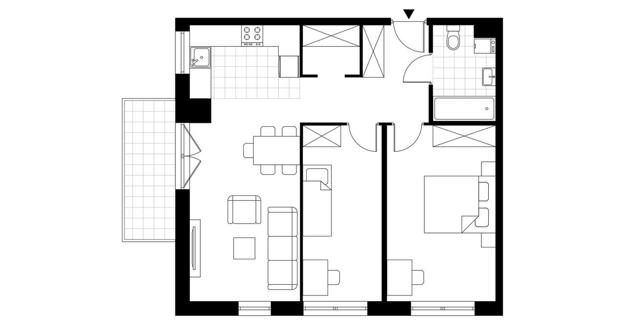 5-pokojowe mieszkanie 61m2 + balkon Bez Prowizji - Pełny obrazek: 3/8