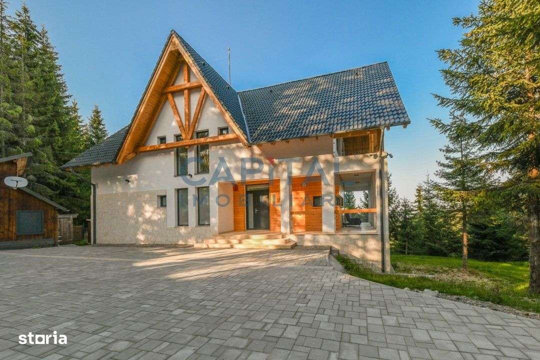 Pensiune de lux, 8 dormitoare D+P+M+P, teren 2200 mp, Statiunea Muntel - Imagine principală: 5/19