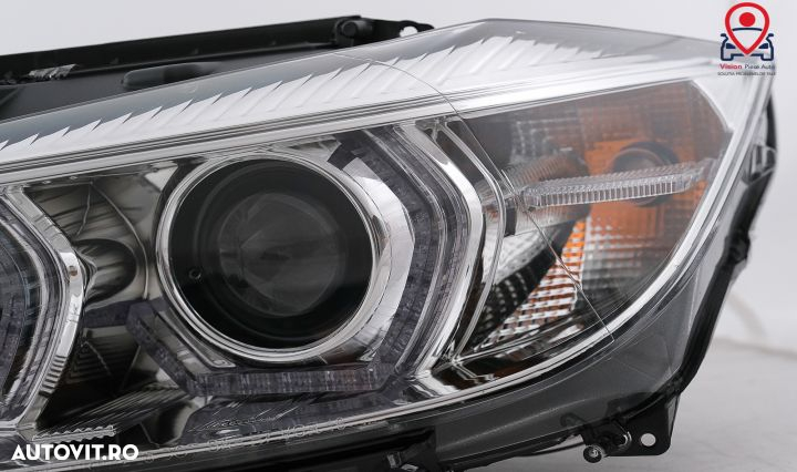 Faruri Angel Eyes LED DRL compatibil cu BMW Seria 3 F30 F31 Sedan Touring LCI (2015-2019) Crom Tuni - 4
