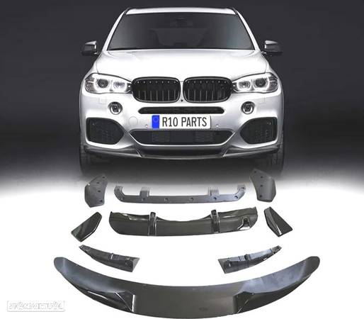 KIT CARROÇARIA PARA BMW X5 G05 18- LOOK M PERFORMANCE PRETO BRILHANTE - 1