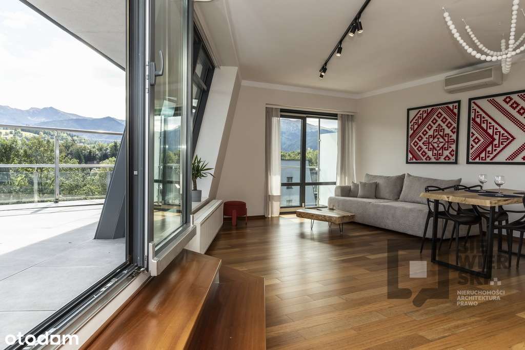 Apartament 2 pok. z tarasem widok, sauna, garaż-0