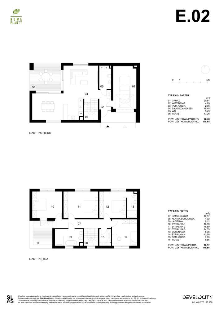 Nowe Planty | 4-pok. dom z dużym ogrodem E-02 - Pełny obrazek: 2/7