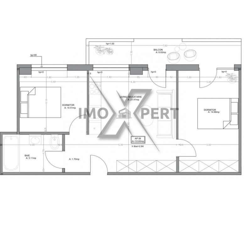 Apartament 3 camere, finisat modern, Bloc nou, Iulius Mall Cluj-Napoca - Imagine principală: 4/19