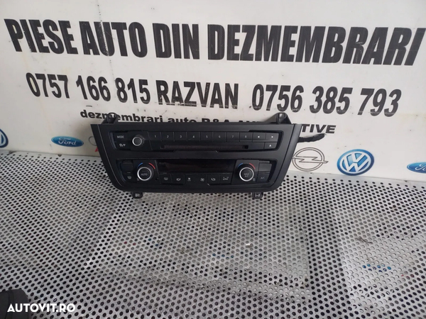 Panou Modul Clima Climatronic Interfata Radio CD Bmw F30 F31 - Dezmembrari Arad - 4