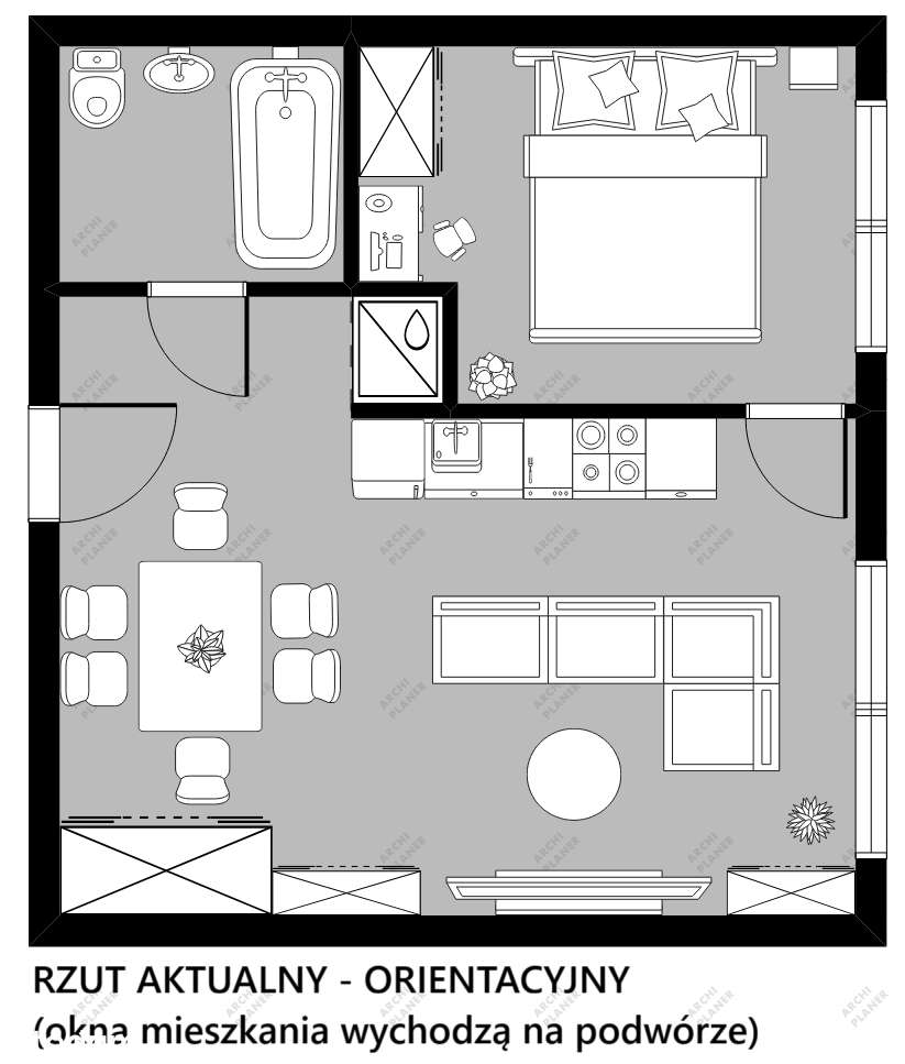 Centrum !!! Po generalnym remoncie !!! media miejskie !!!-12