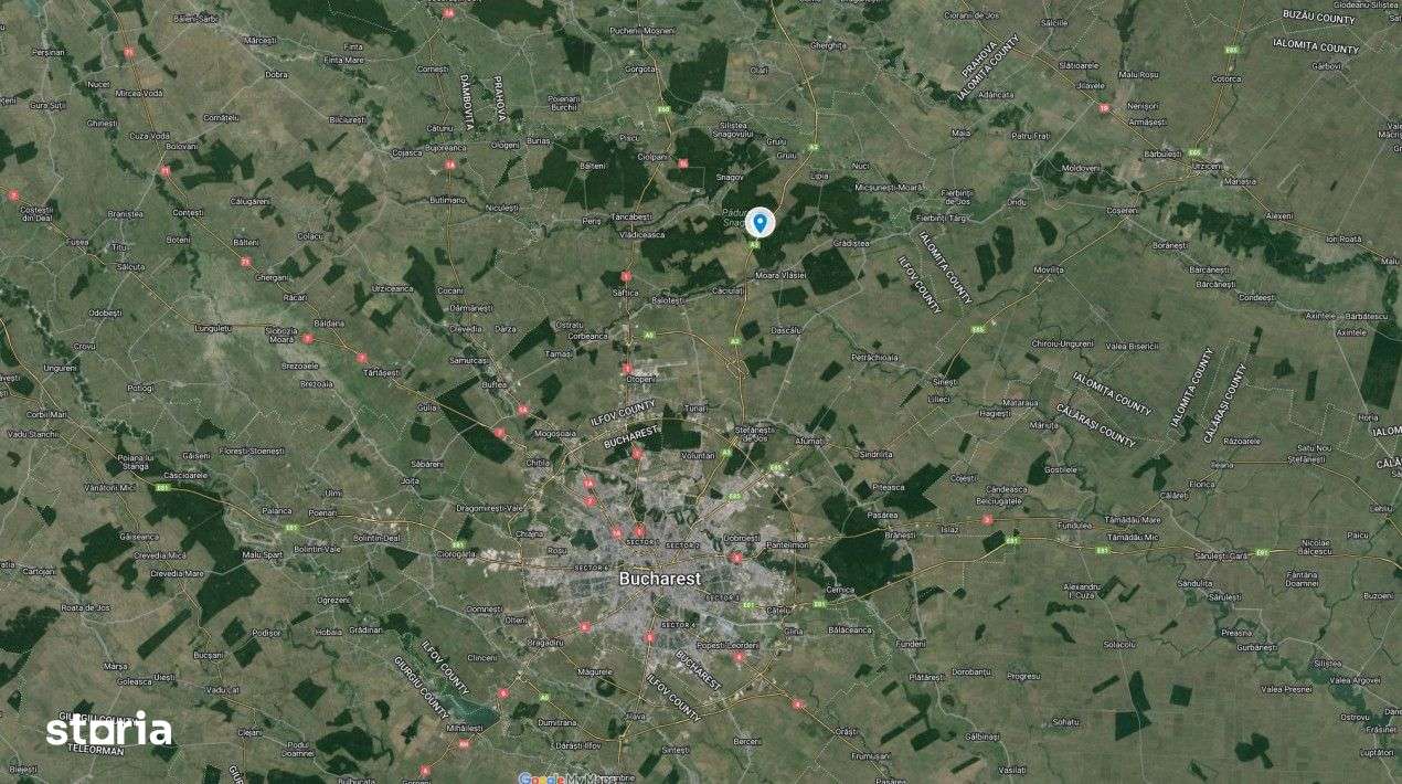 Teren intravilan 6700 mp (2200 mp si 4500 mp) cu deschidere la autostr-0