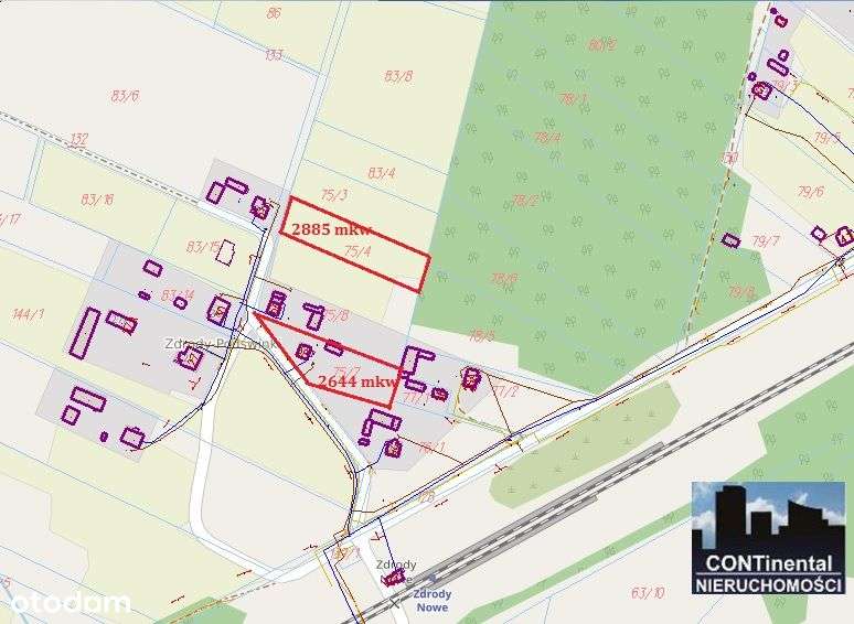 Działka niezabudowana okolice Łap 2885mkw - Pełny obrazek: 4/4