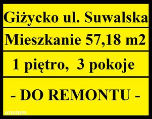 Giżycko ul. Suwalska, mieszkanie 57,18 m2