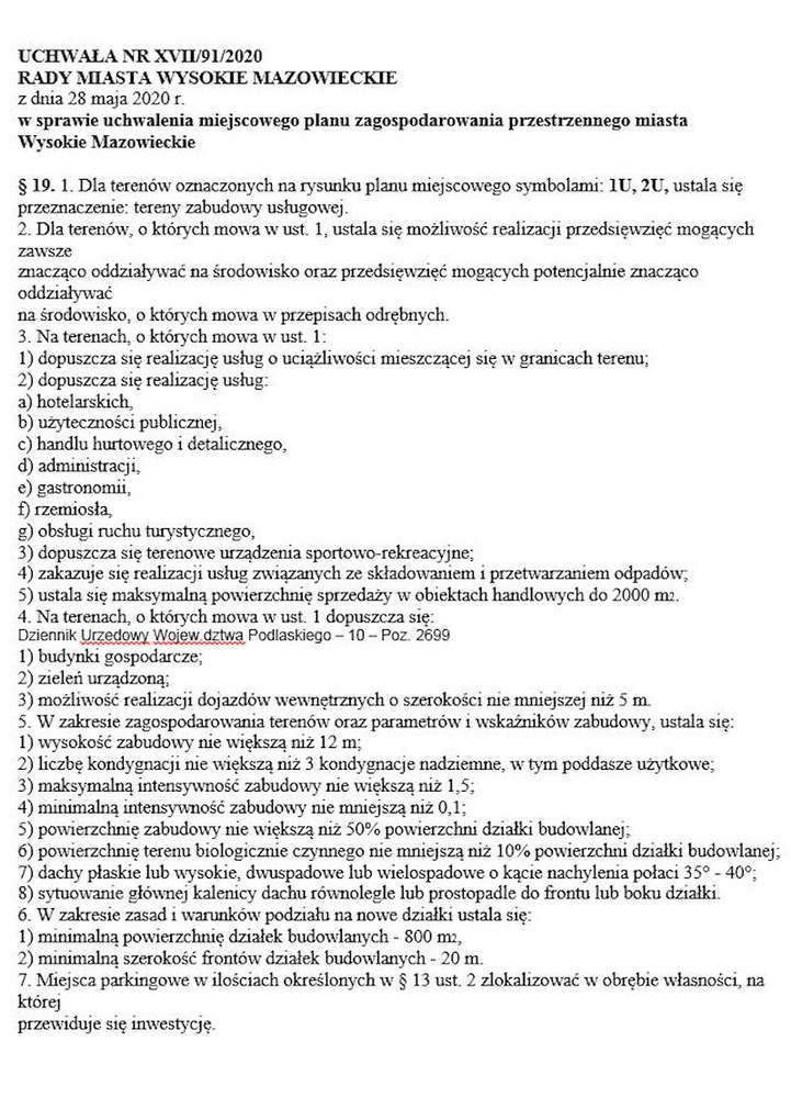 Działka usługowa  Wysokie Mazowieckie - Pełny obrazek: 4/5