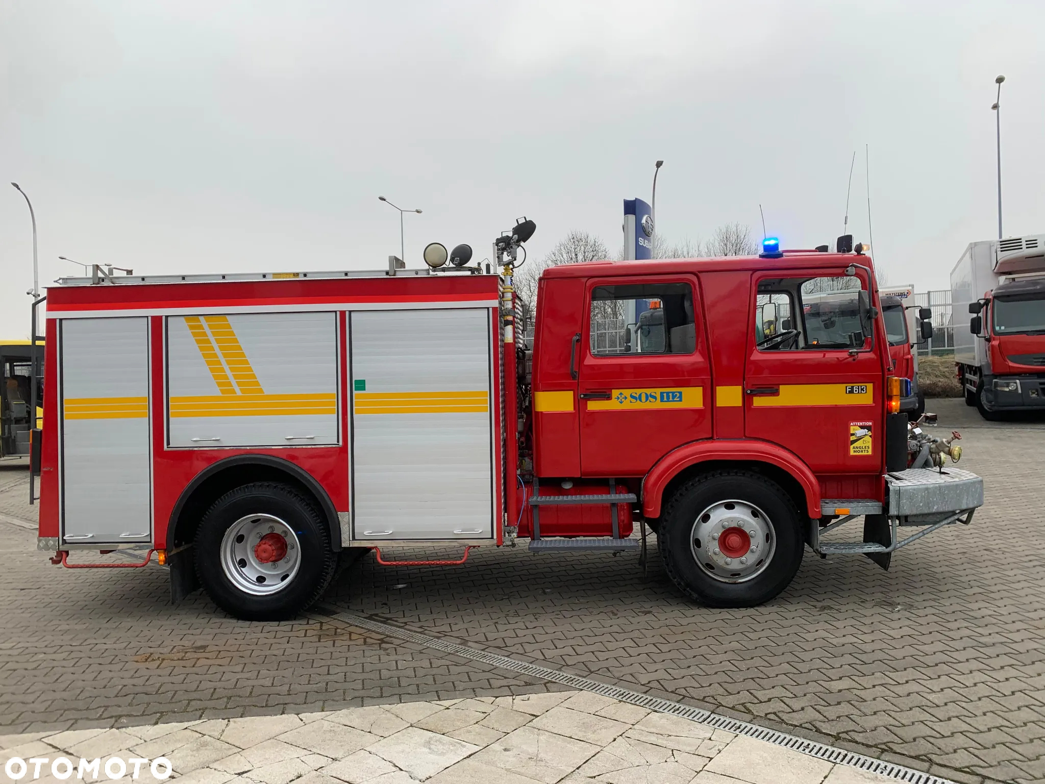 Volvo F613 - STRAŻ POŻARNA - STAN BDB - POMPA Z PRZODU - 5