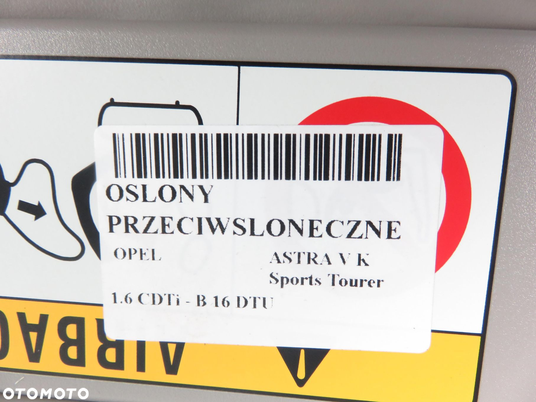 OSŁONY PRZECIWSŁONECZNE OPEL ASTRA K - 2