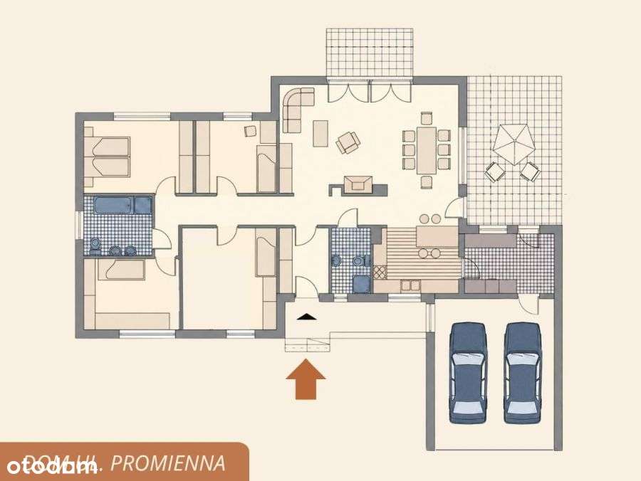 Dom parterowy 2002r. ul. Promienna, duża działka, garaż na 2 auta.-19