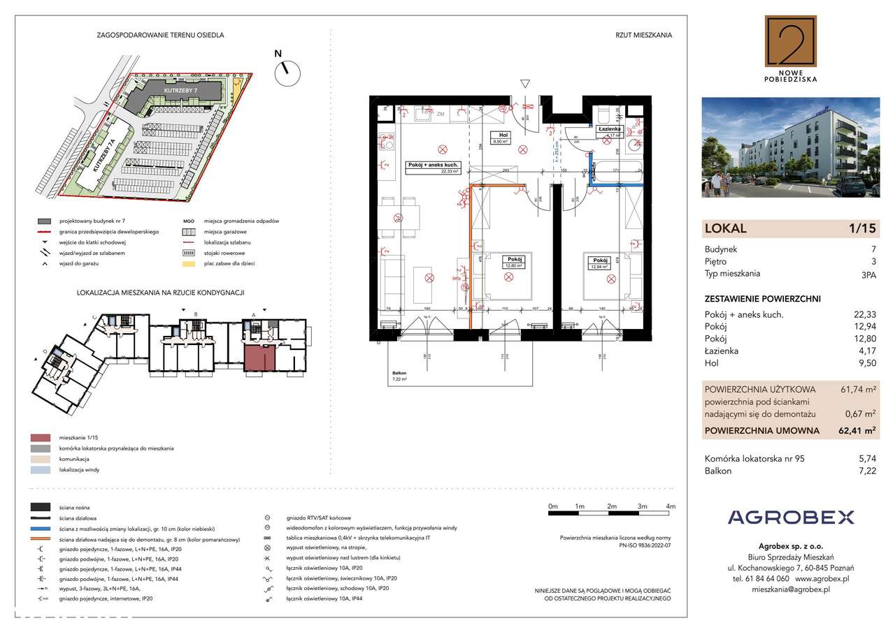 Nowe Pobiedziska 2 | mieszkanie 3-pok. | M1_15 - Pełny obrazek: 2/9