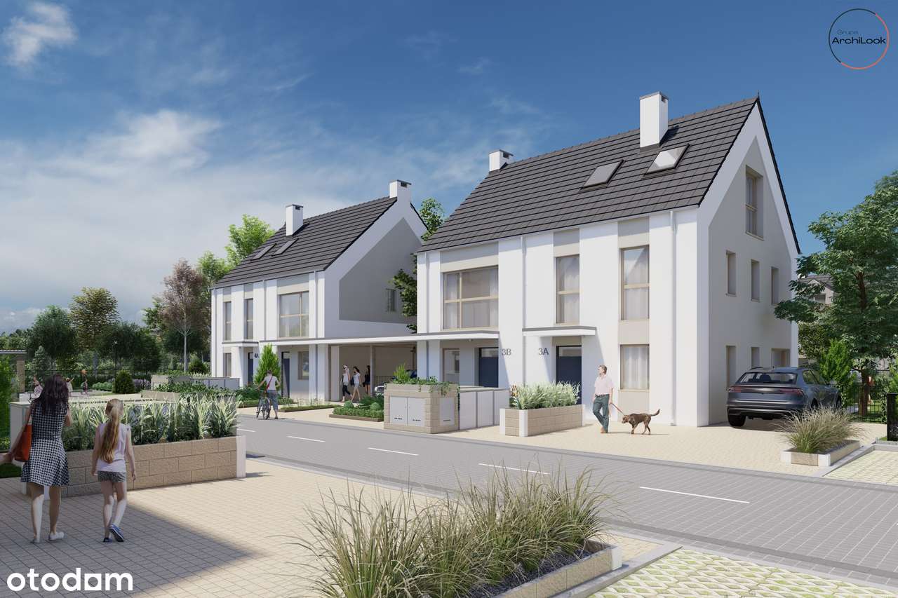 ZIELONA ALEJA Dom w zabudowie bliźniaczej Brzeg typ A-16