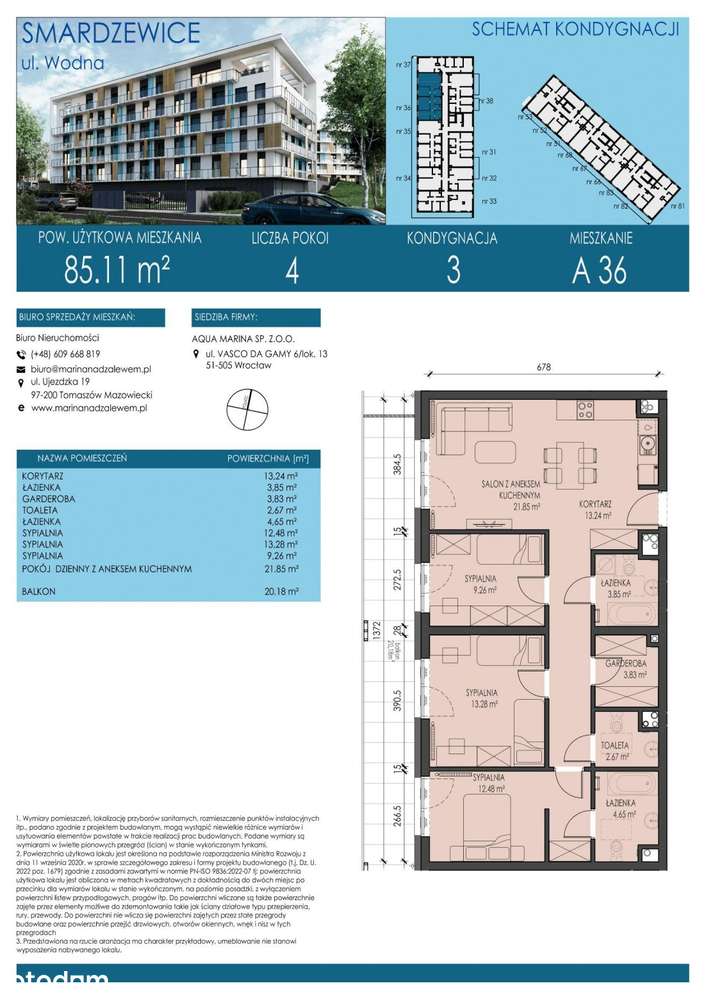 4-pokojowe mieszkanie 85m2 + balkon Bezpośrednio - Pełny obrazek: 2/5