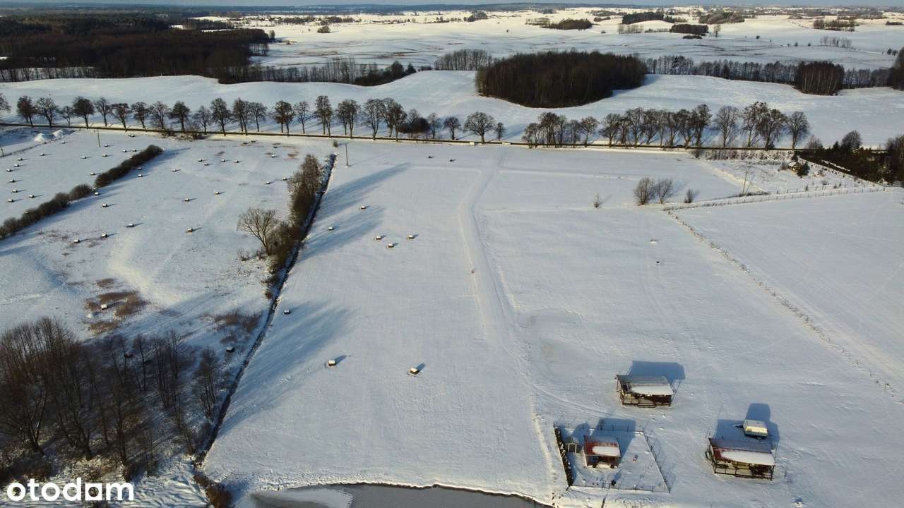 Działka nad jeziorem | Mazury | 1426 m² | Media + pomost | F-VAT-1