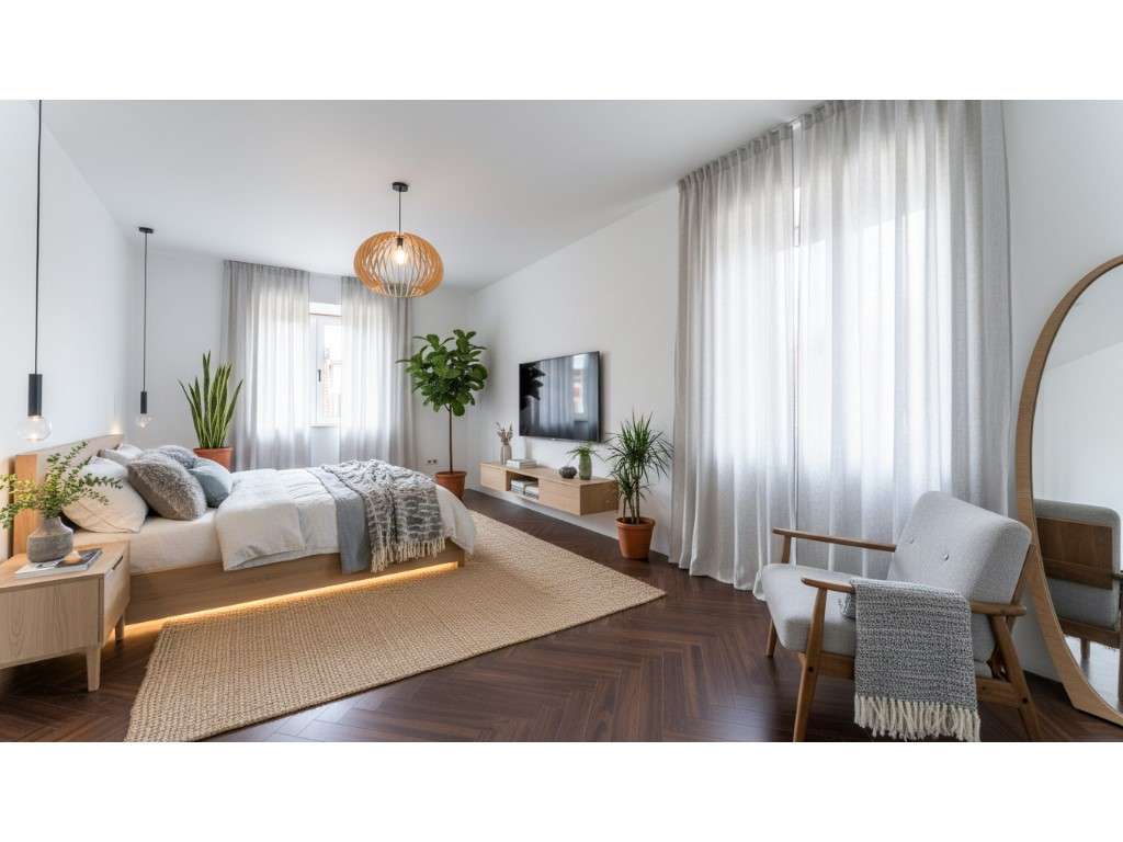 Edifício 'Claraval 123'- T2 remodelado em Alcobaça no Centro histórico - Grande imagem: 3/45