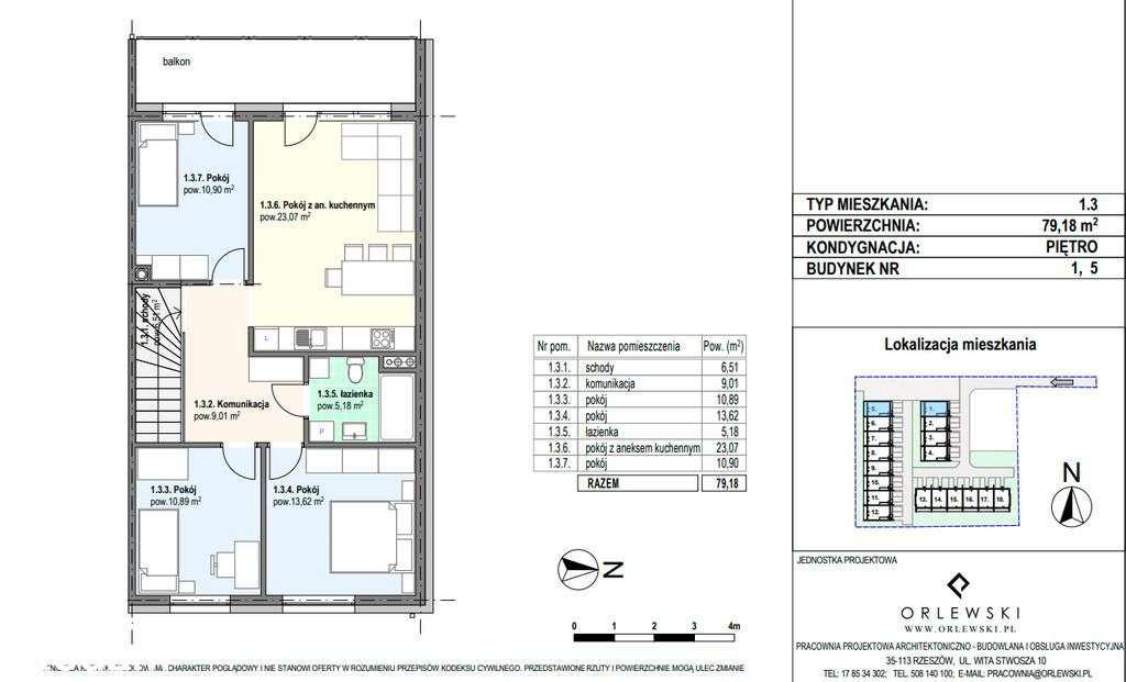 Mieszkanie Na Eko Osiedlu! 79M2! Taras I Poddasze - Pełny obrazek: 2/5
