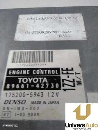 CENTRALINA MOTOR UCE TOYOTA RAV 4 II 2001 -8966142730 - 4