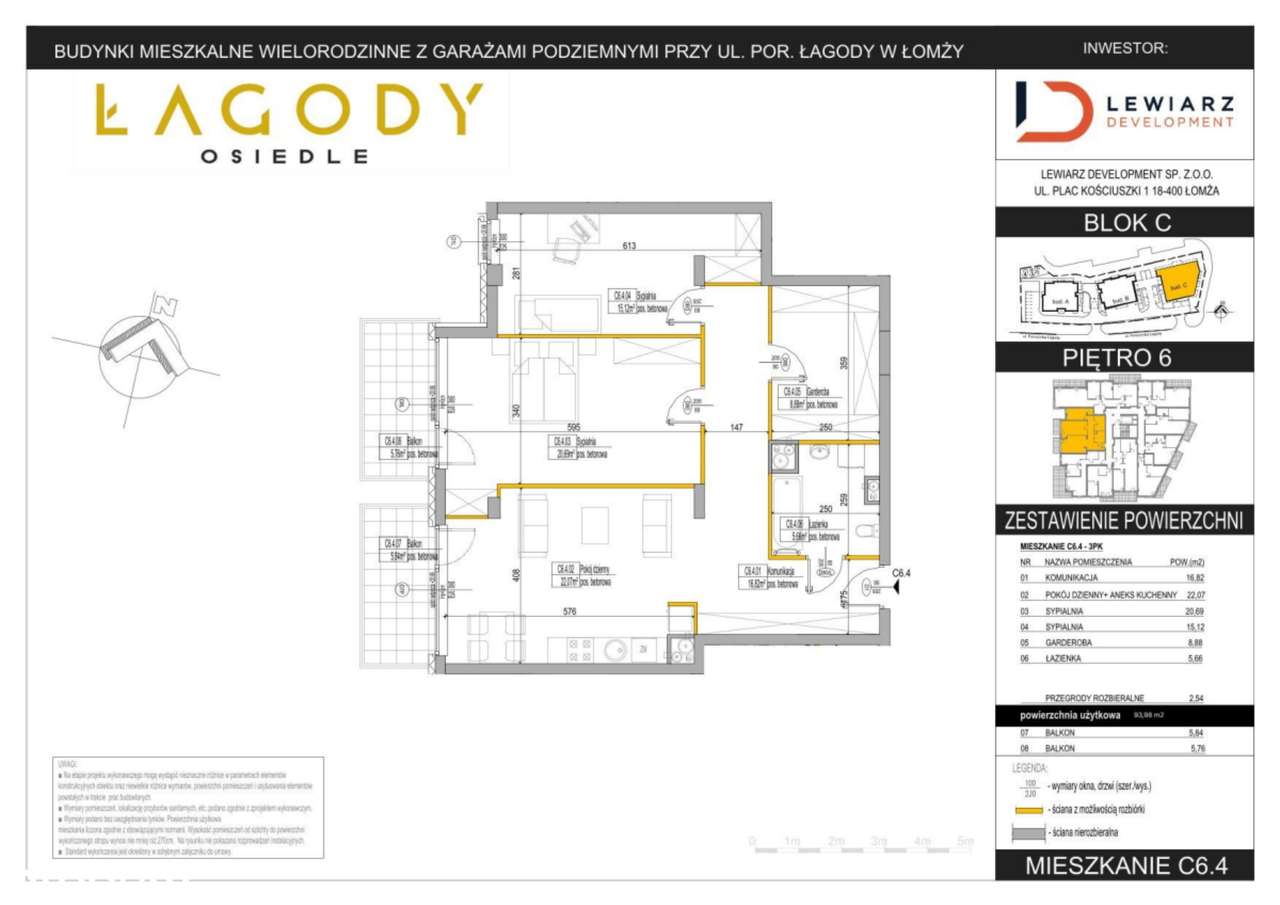 Osiedle Łagody | Apartament C6.4 | 93m2 - Pełny obrazek: 2/9