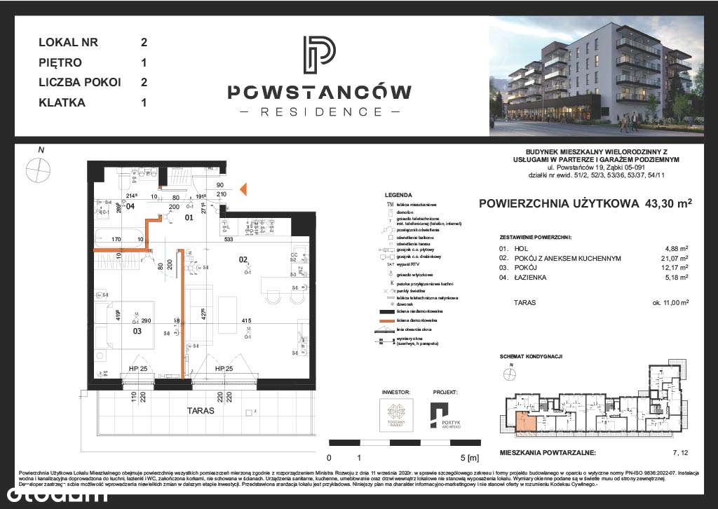 Mieszkanie w nowej inwestycji - centrum Ząbek - M02